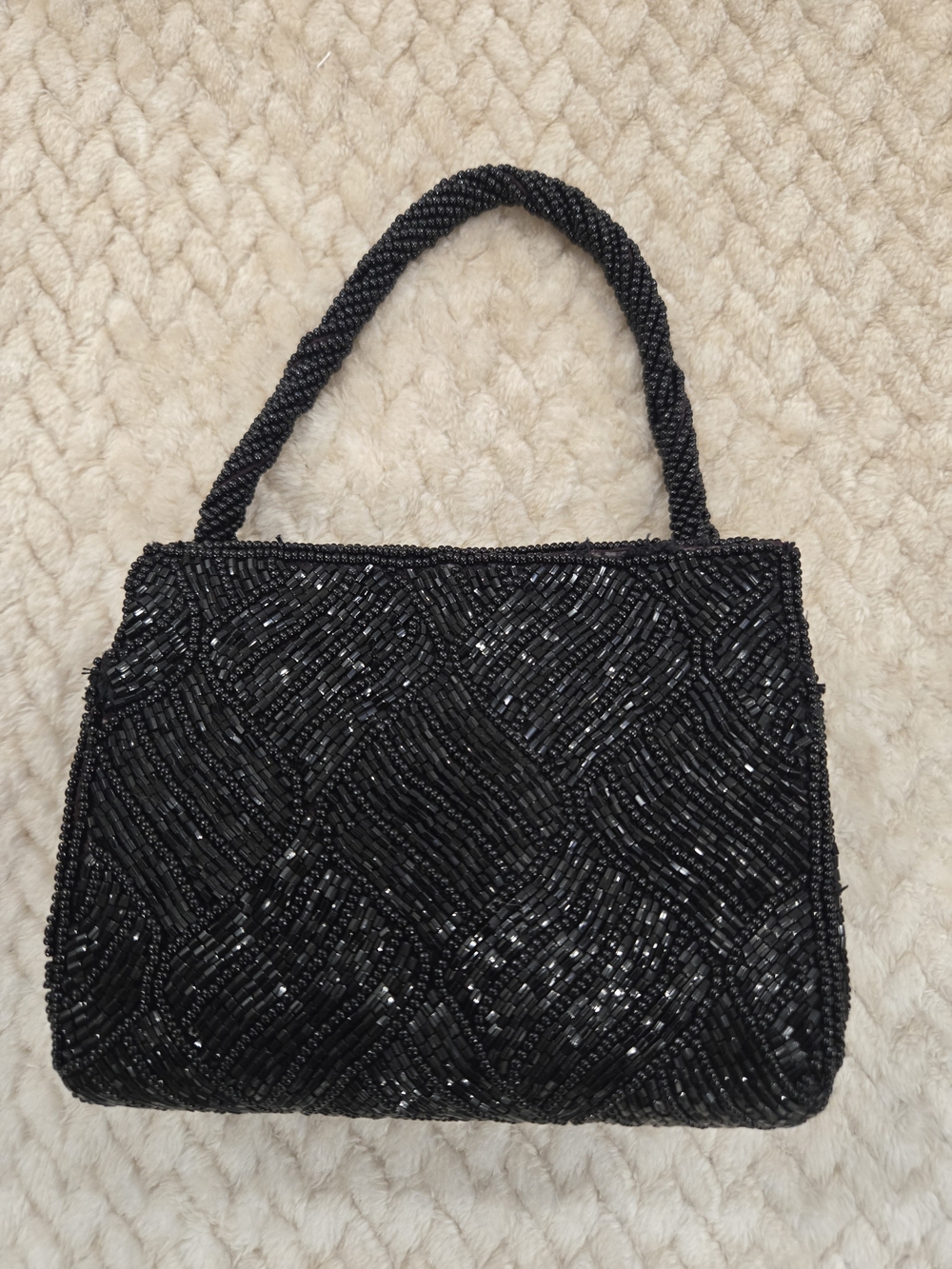Cache Black Beaded Shoulder Bag - Picture 4 of 12